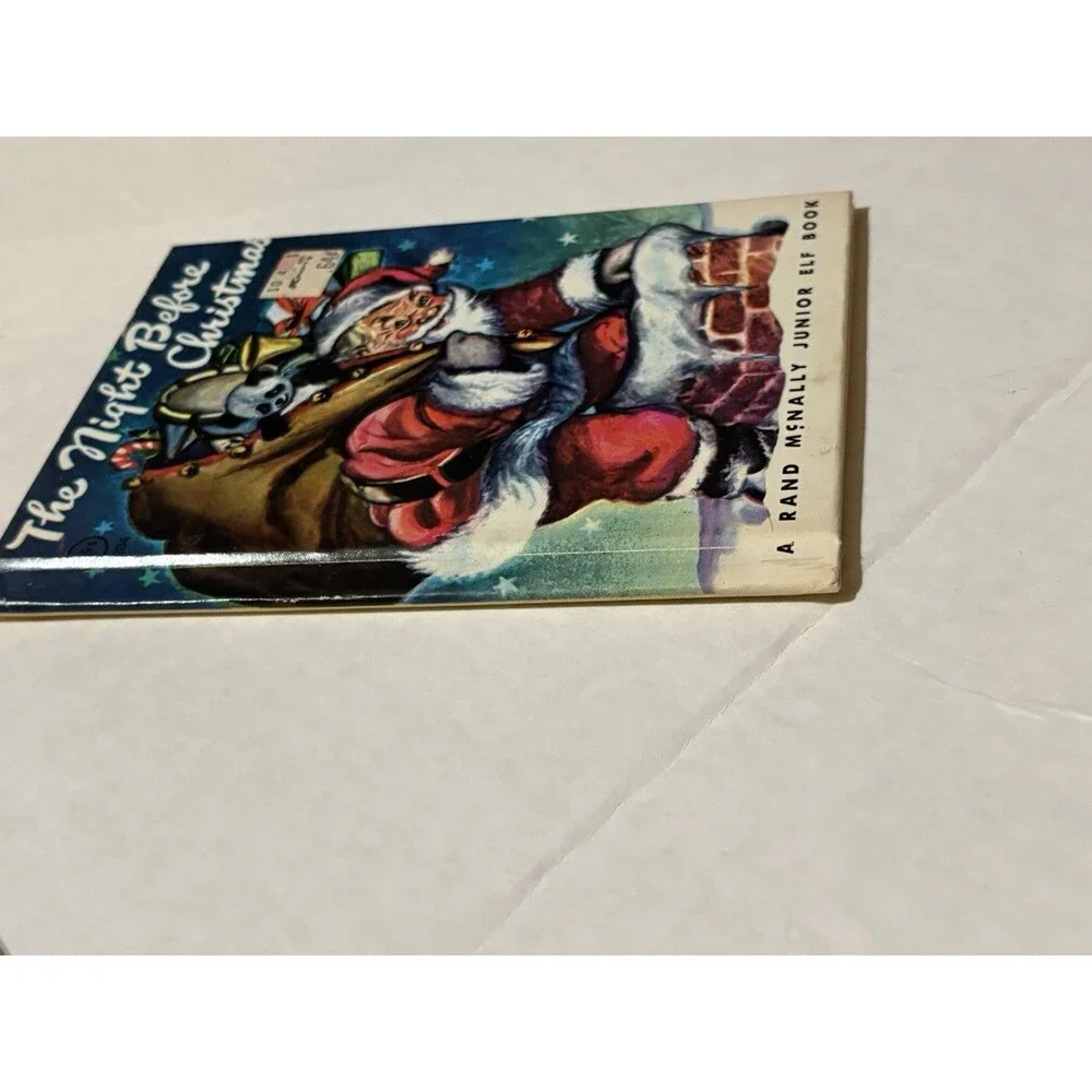 Vintage Night Before Christmas Rand McNally Junior Elf Book Elizabeth Webbe